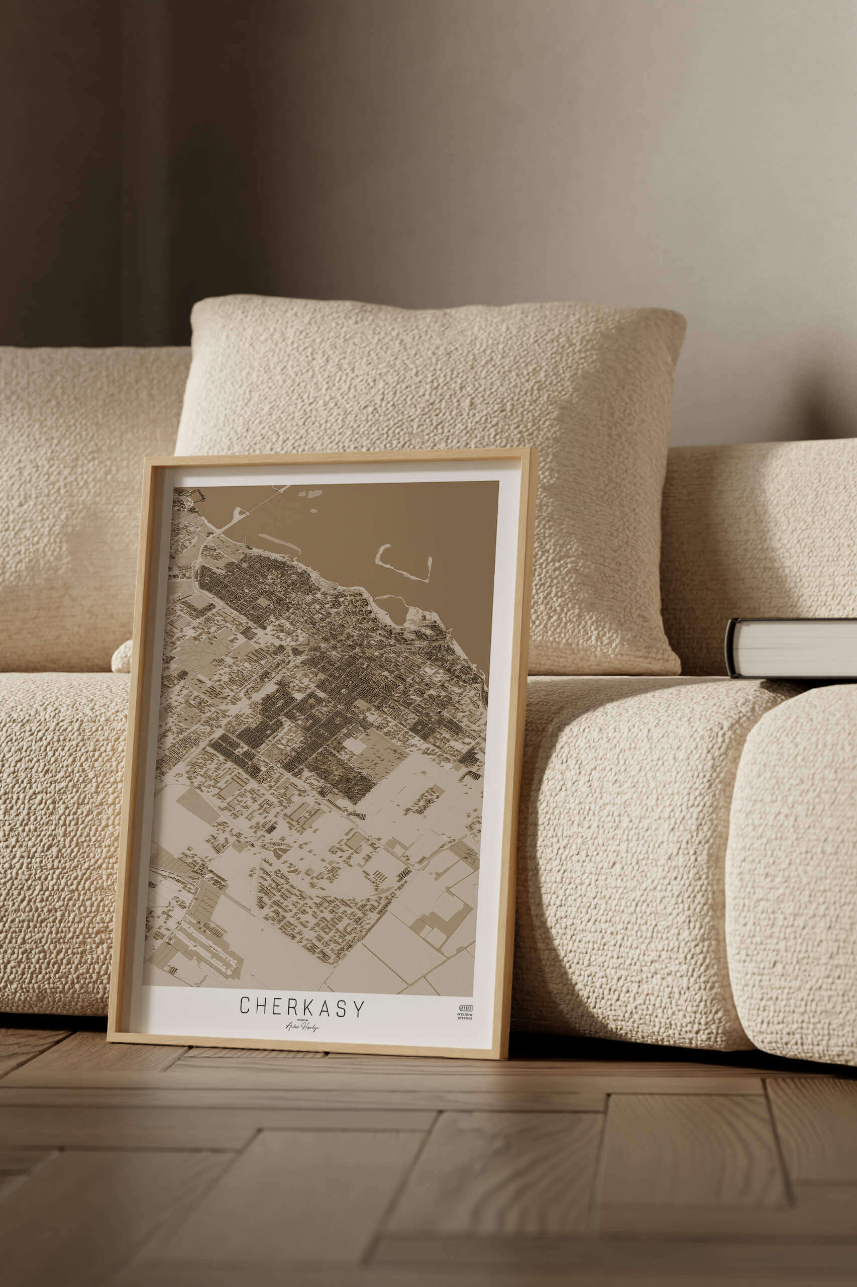 Артмапа міста Черкаси - стиль “Cепія”