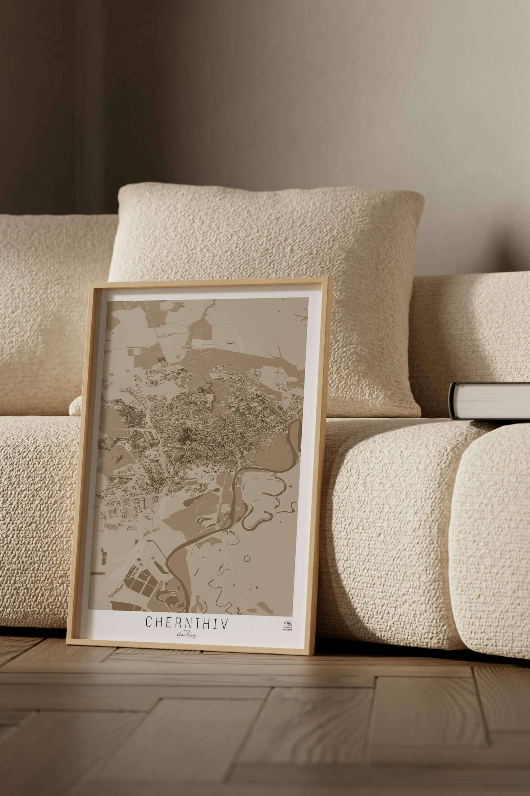 Артмапа міста Чернігів - стиль “Cепія”