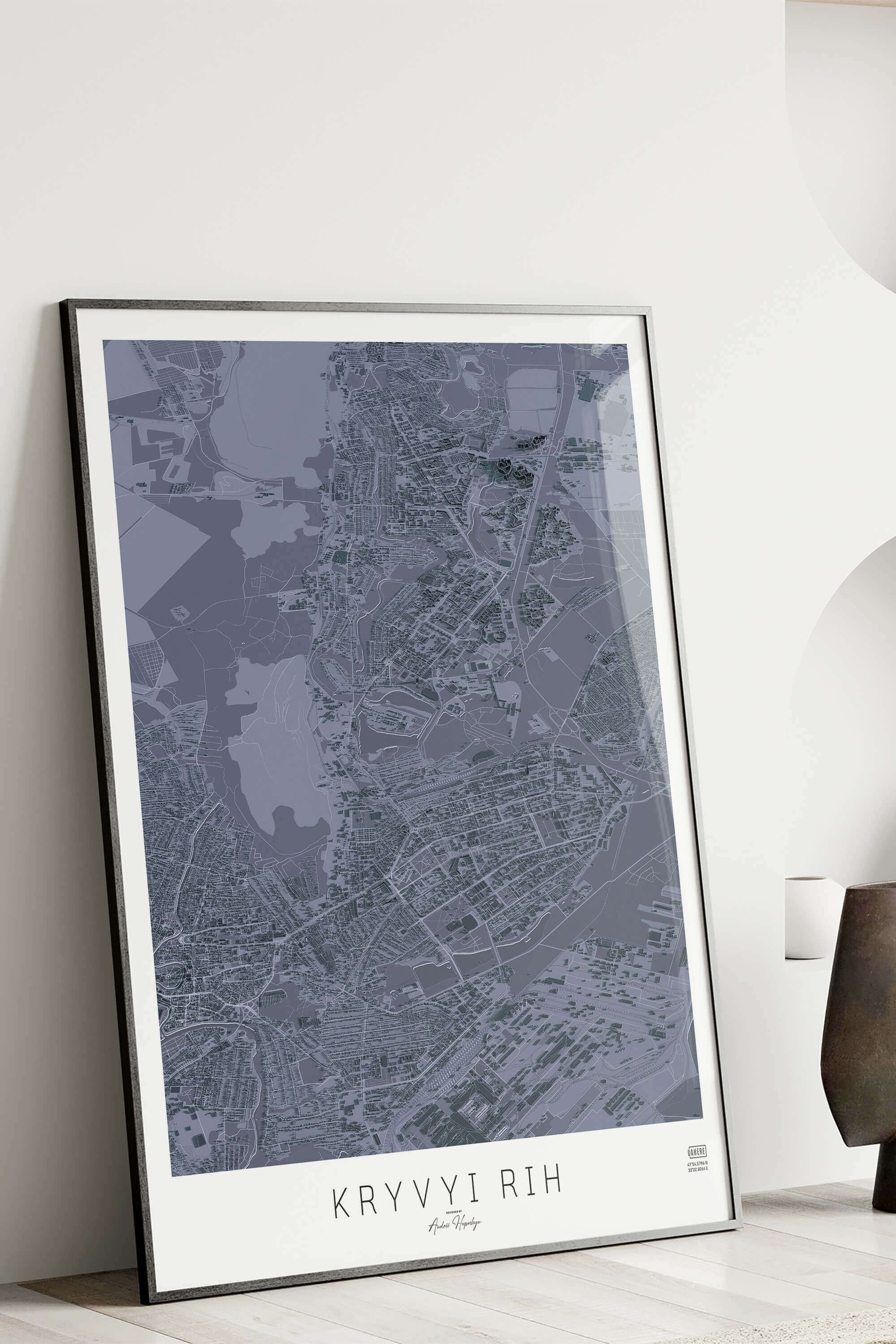 Артмапа міста Кривий Ріг - стиль "Графітовий"
