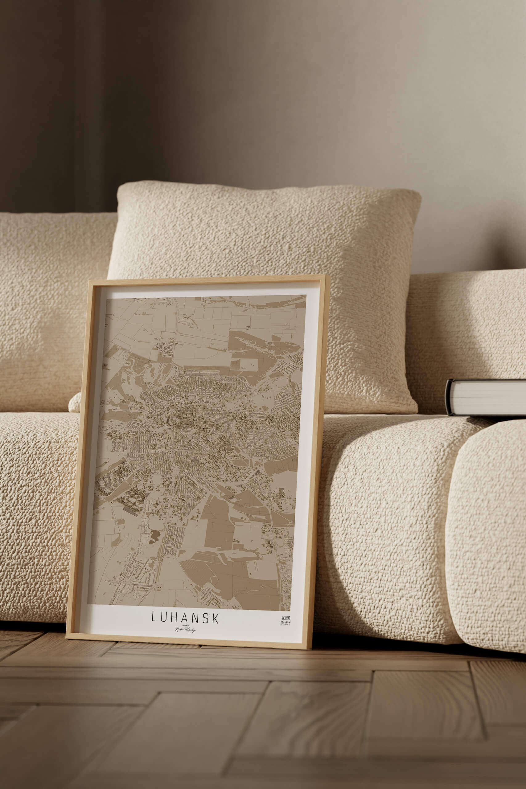 Артмапа міста Луганськ - стиль “Cепія”