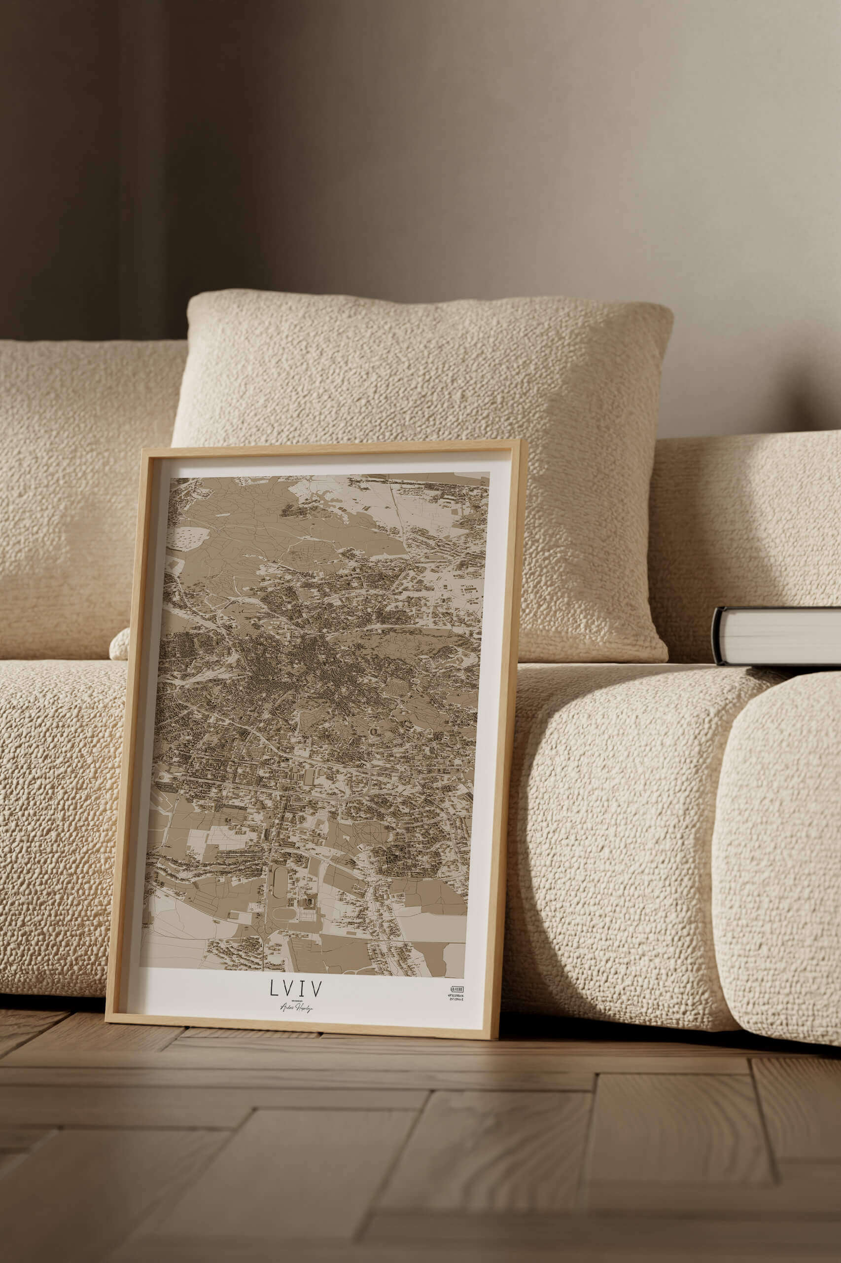 Артмапа міста Львів - стиль “Cепія”