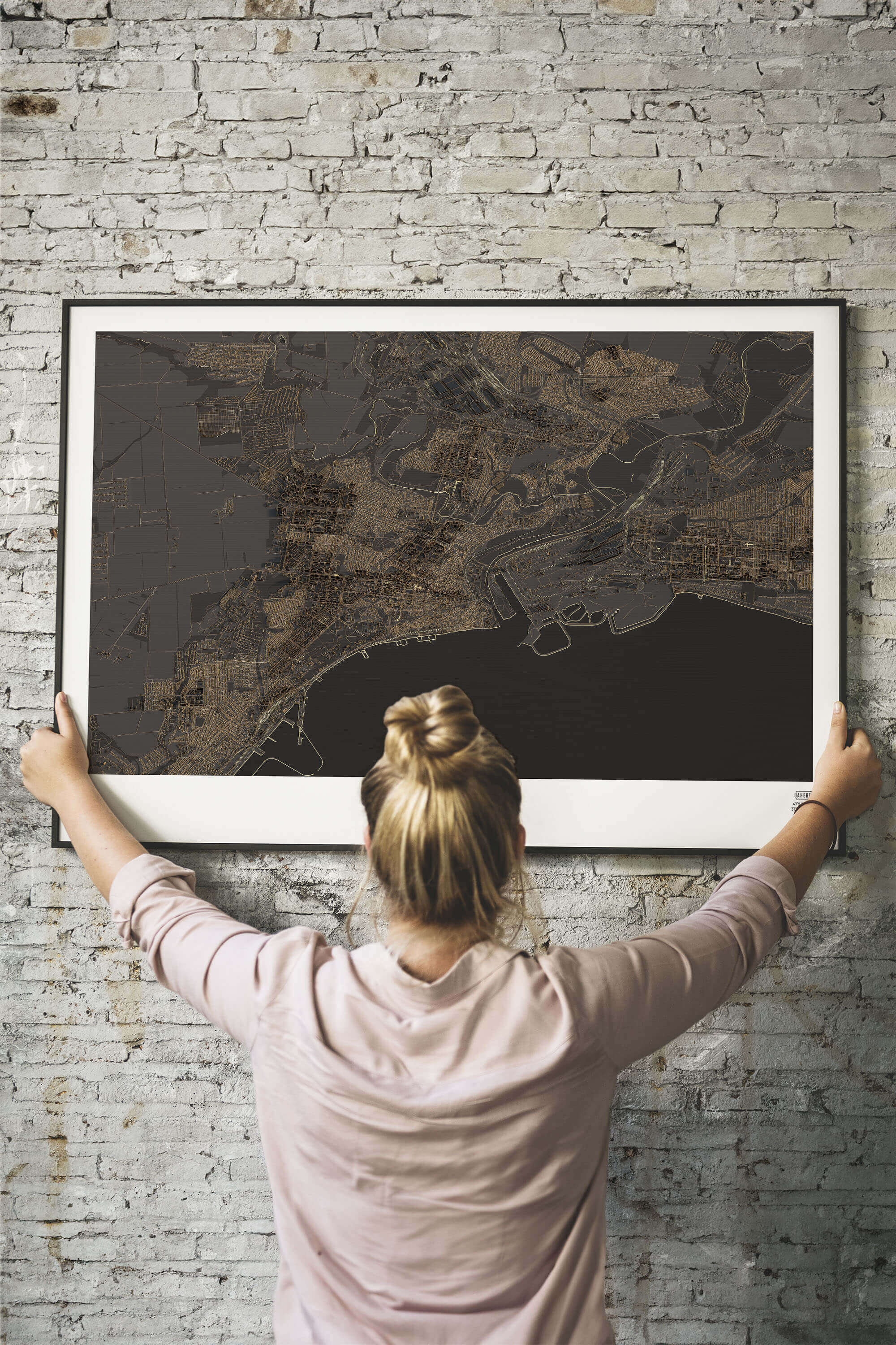 Артмапа міста Маріуполь - стиль "Нічне місто"