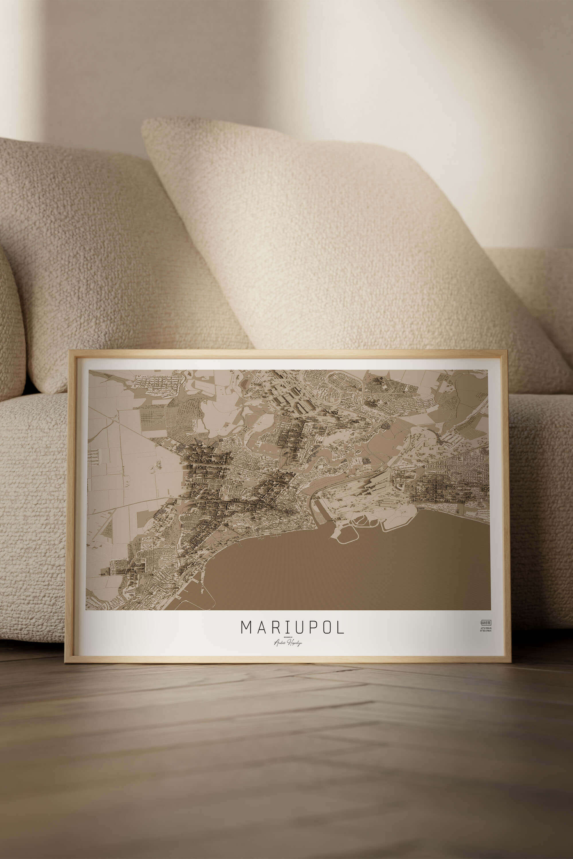 Артмапа міста Маріуполь - стиль “Cепія”