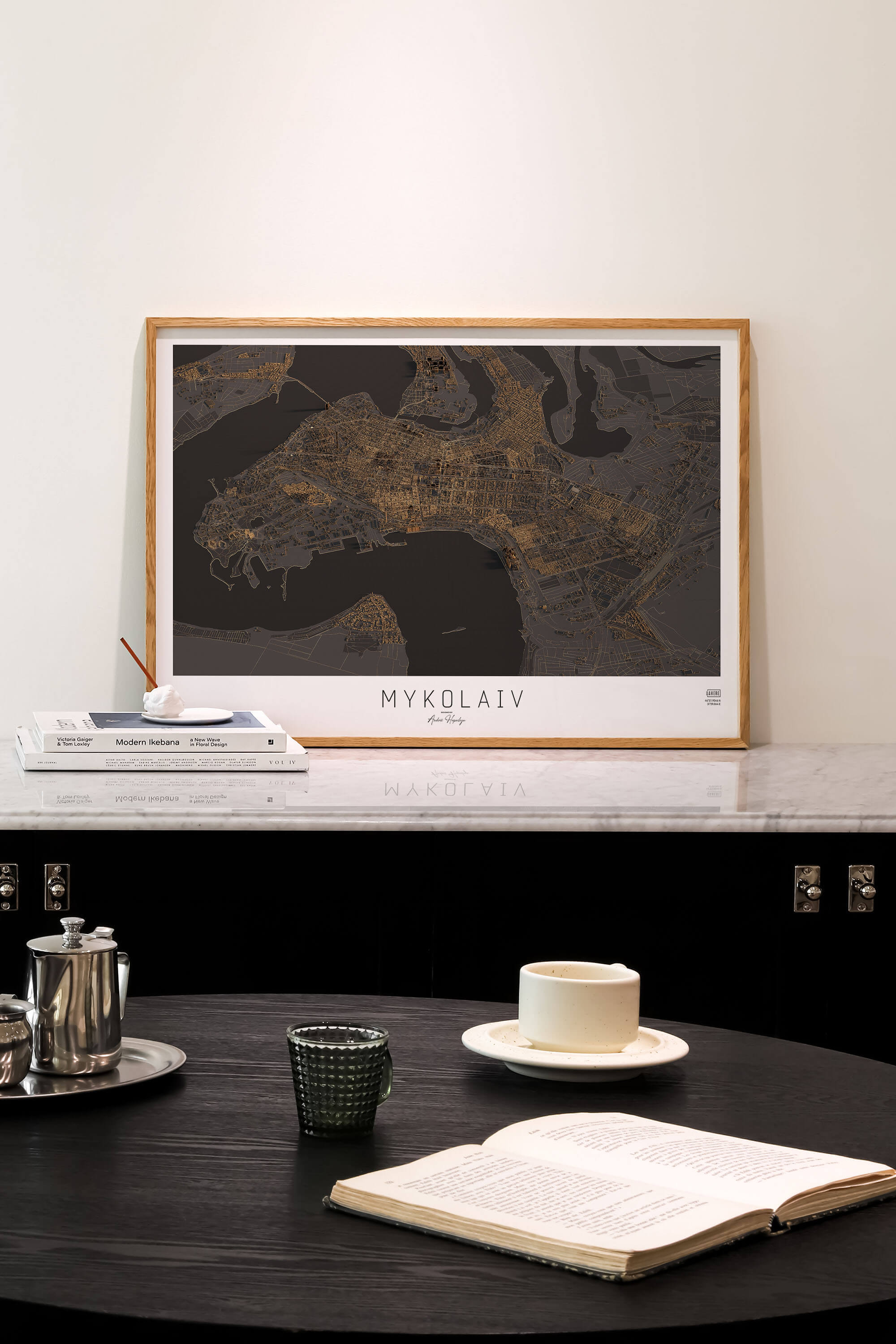 Артмапа міста Миколаїв - стиль "Нічне місто"