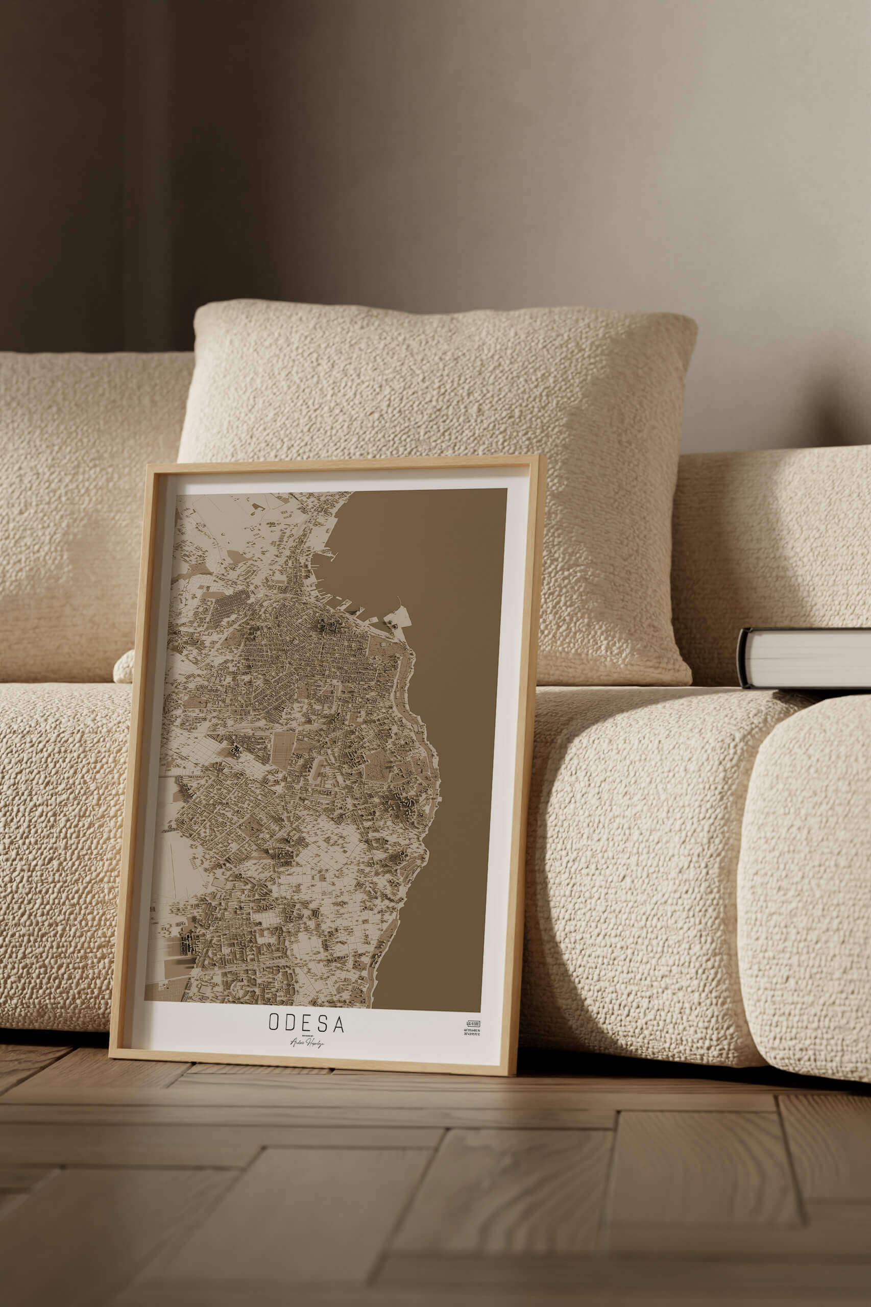 Артмапа міста Одеса - стиль “Cепія”