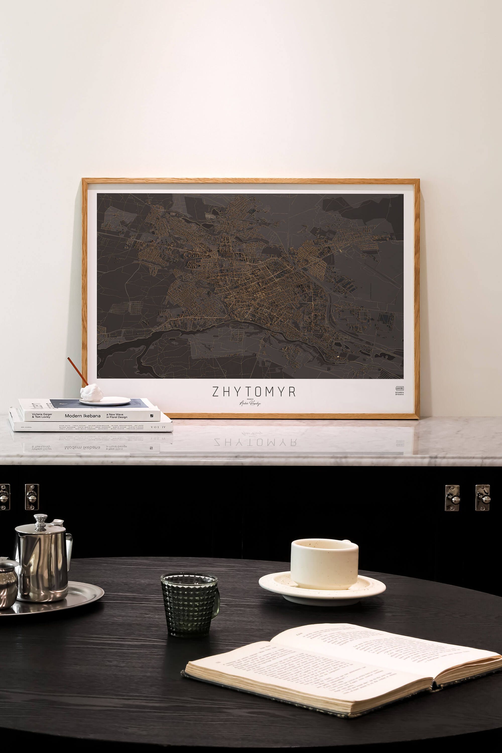 Артмапа міста Житомир - стиль "Нічне місто"