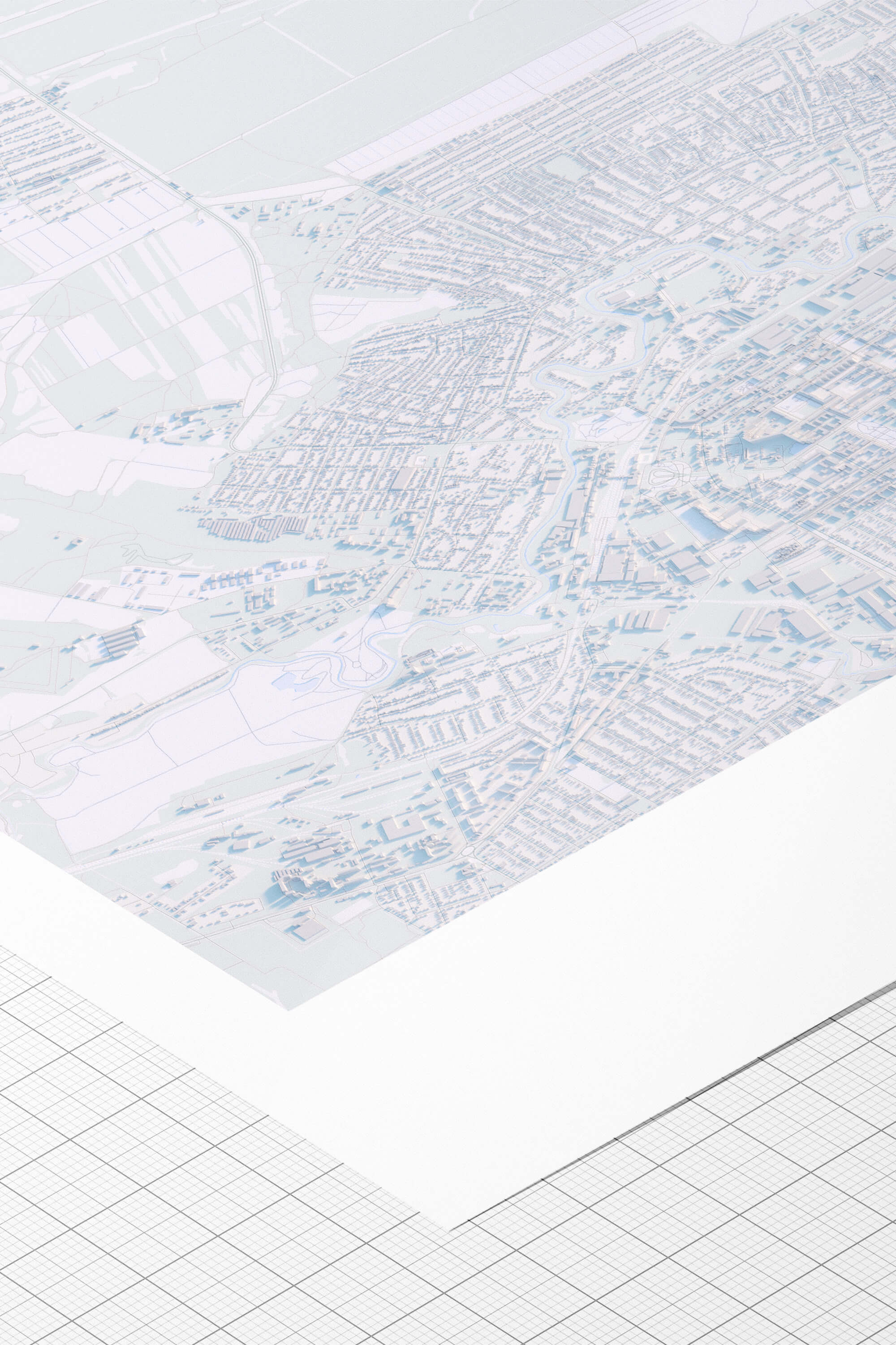 Преміум друк на папері hahnemuhle glossy 3д мапи Луганську