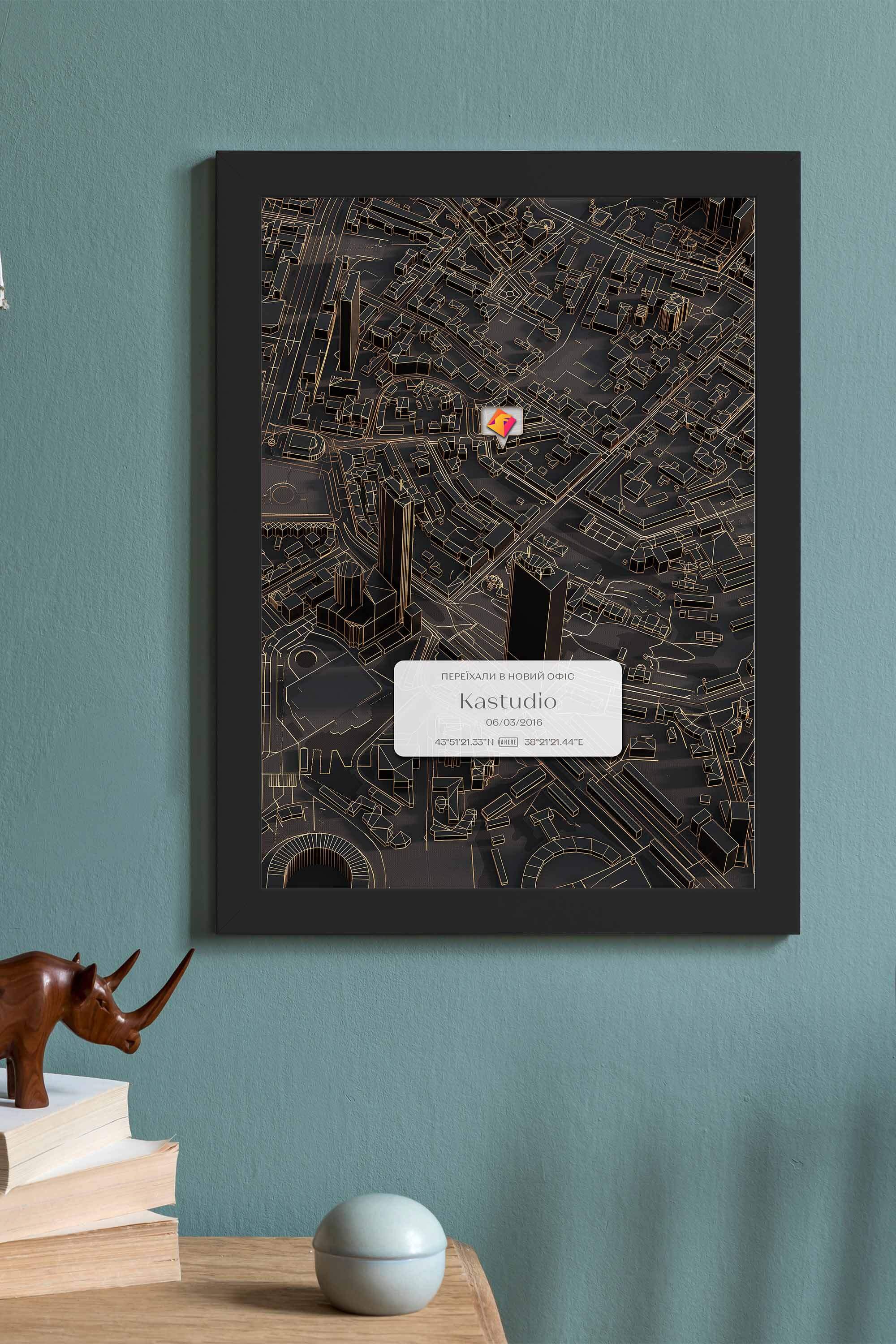 Мінімапа "Переїхали в новий офіс" - стиль "Нічне місто" | Мінімапа