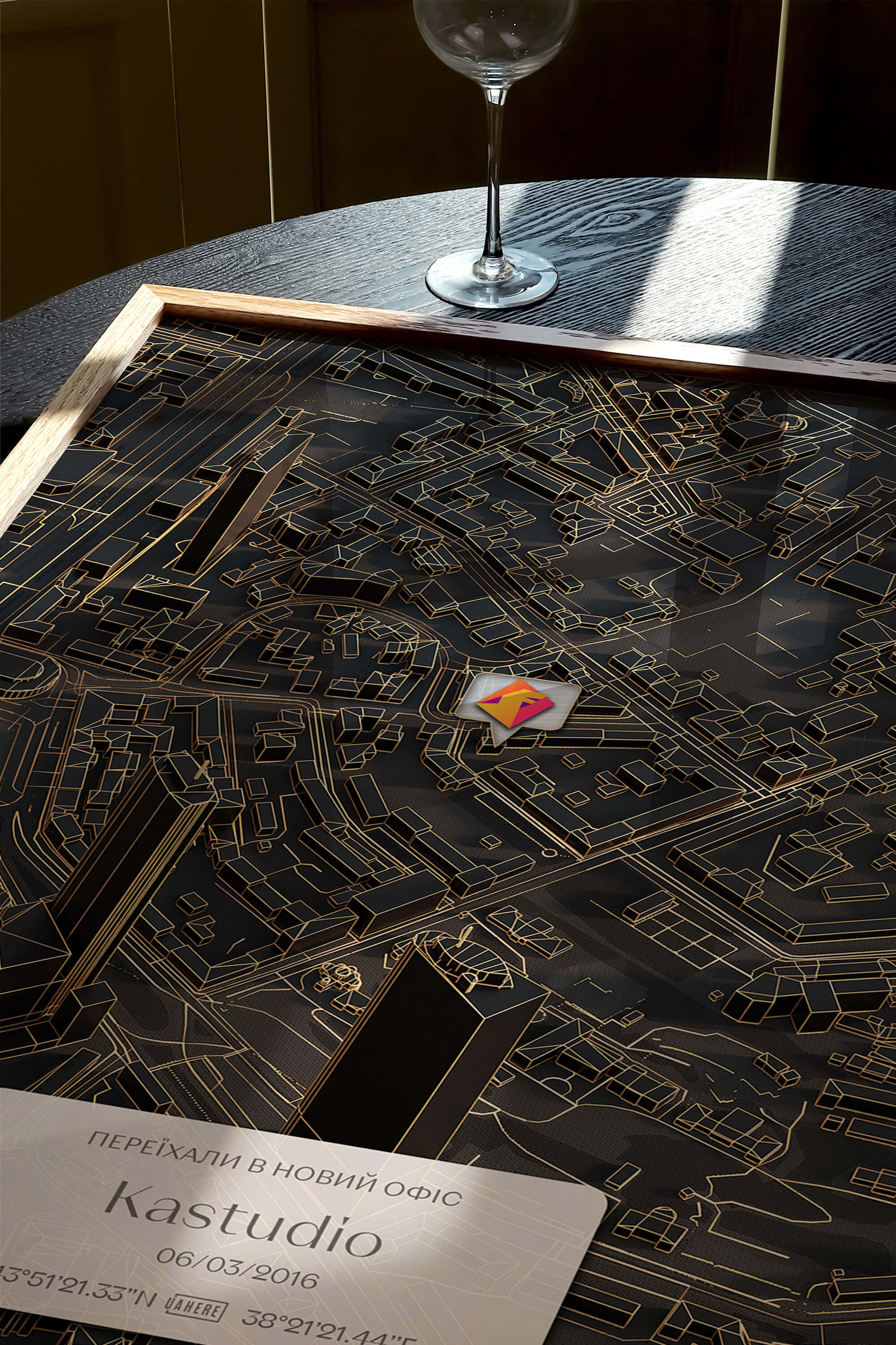 Мінімапа "Переїхали в новий офіс" - стиль "Нічне місто" | Мінімапа