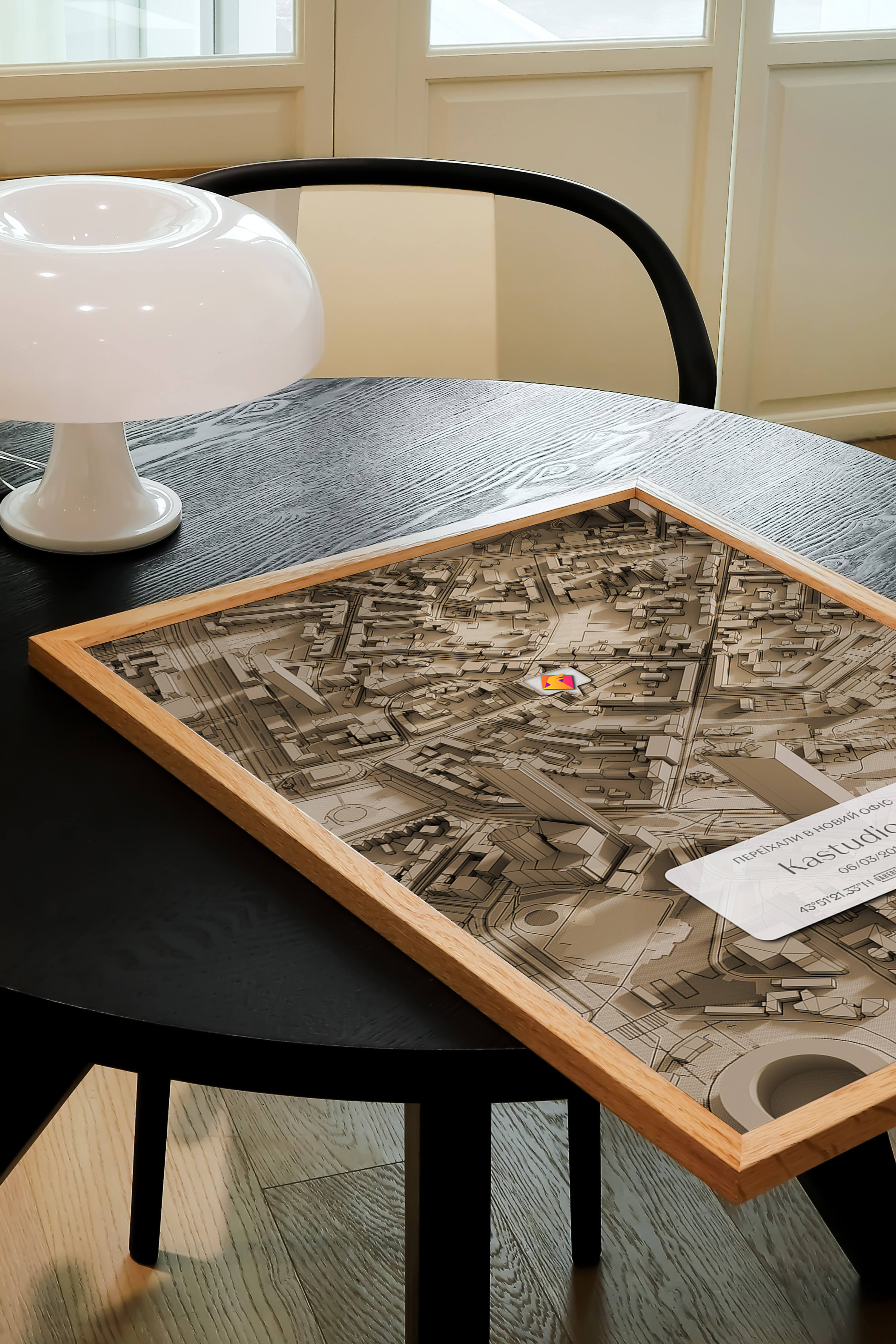 Мінімапа "Переїхали в новий офіс" - стиль "Сепія" | Мінімапа