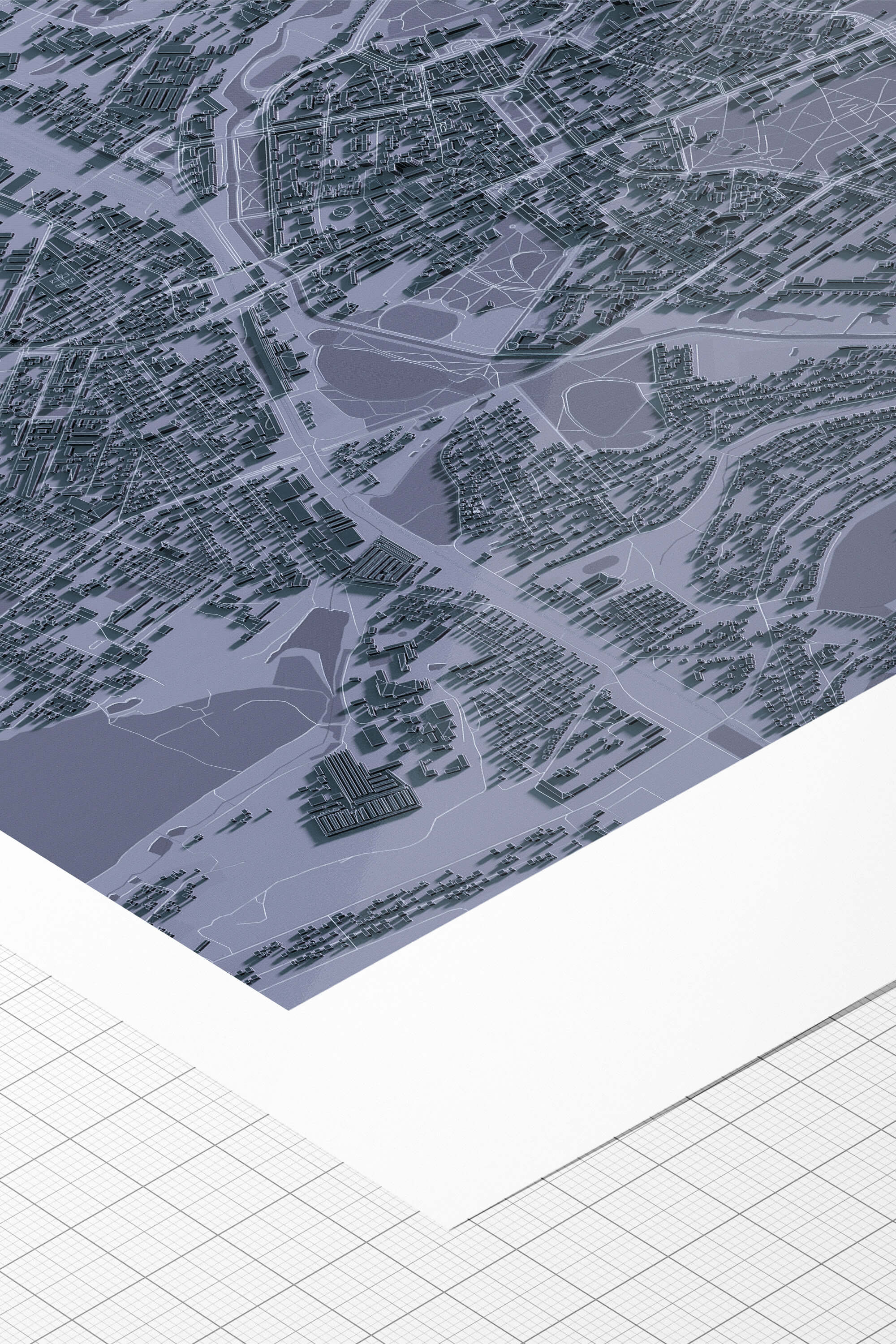 Якісний друк на папері hahnemuhle 3д мапи Рівне