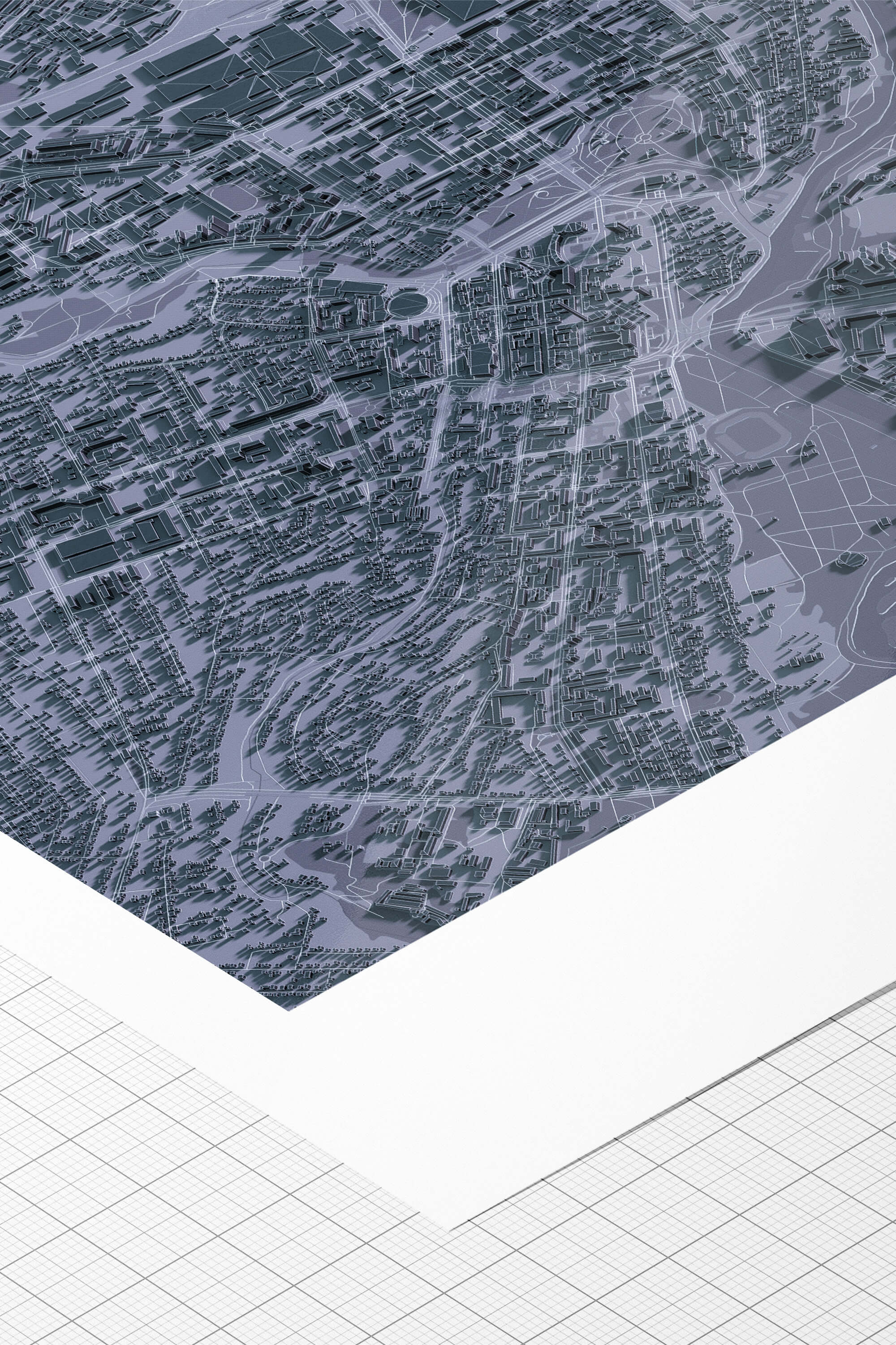 Якісний друк на папері hahnemuhle 3д мапи Суми