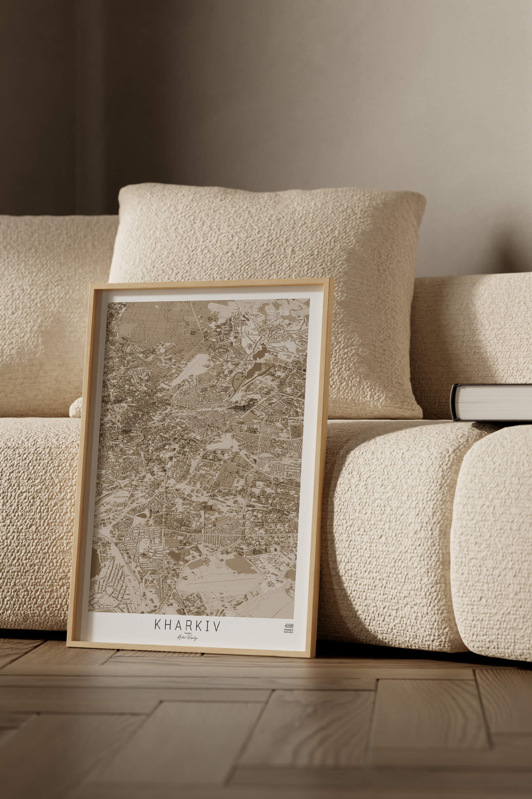 Унікальна деталізована мапа Харкова в 3д стилі